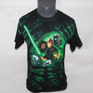 Our Universe Mens M Black Green Star Wars Return of the Jedi Graphic T Shirt